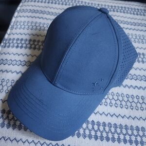 Popflex Blue High Ponytail Hat Elastic Adjustable back